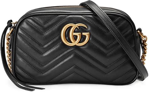 borsa nera gucci pelle doppia g|Borse da donna Gucci .